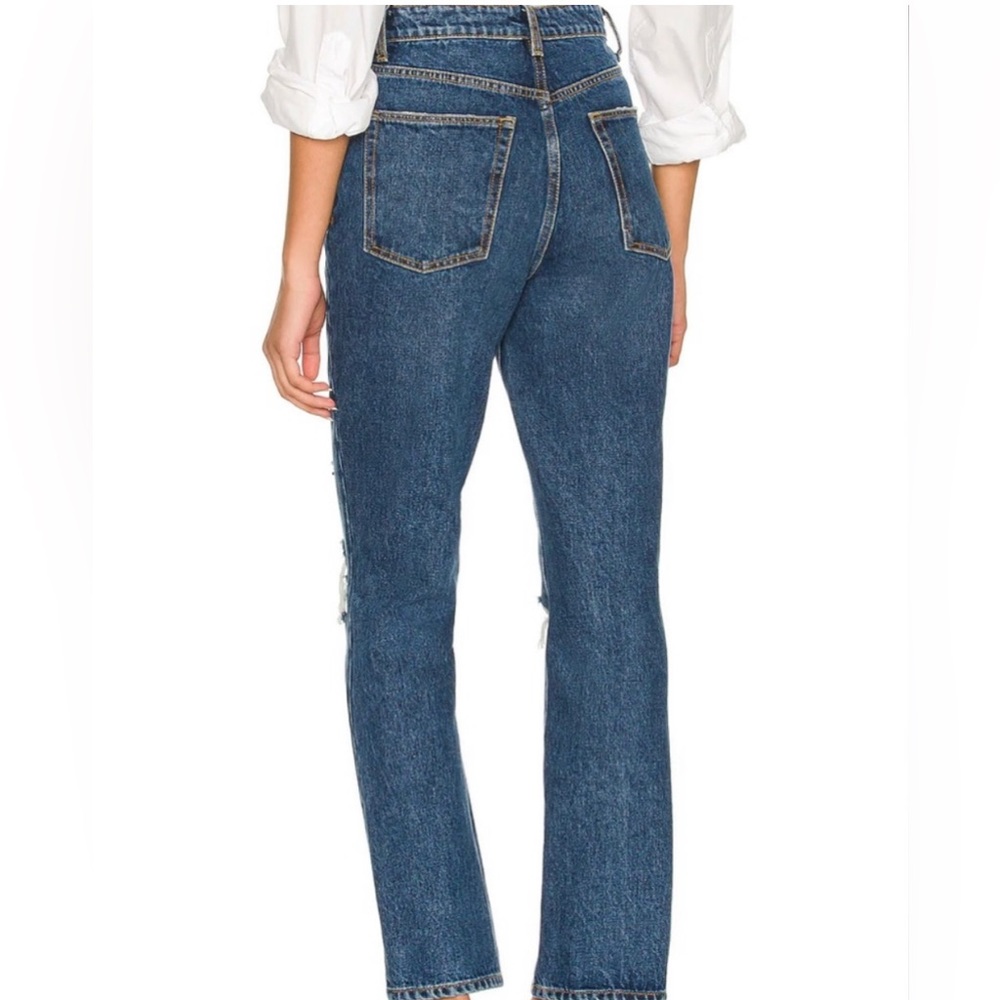 NEW WITH TAGS! Lovers + Friends Reece High Rise Rigid Slim Straight Jeans - Picture 6 of 7